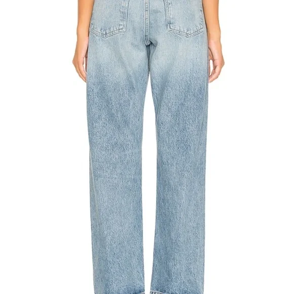 $198 Agolde Blue 90's High Rise Loose Fit Jean In Affair Size 27 - Picture 2 of 10